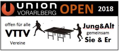 Tischtennis UNION OPEN 2018